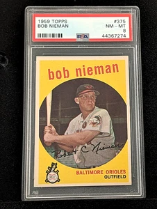 Topps Bob Nieman 1959 #375 PSA 8 - Imagen 1 de 1