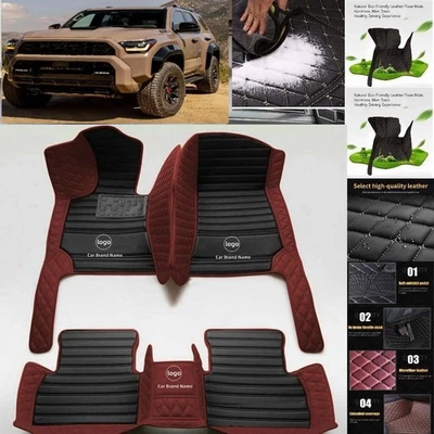 For Toyota 4Runner Car Floor Mats Custom Waterproof Auto Liners Carpets - Imagem 1 de 4