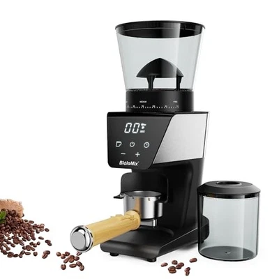  Molinillo de café eléctrico con rebabas cónicas, molinillo de café espresso con 30 BG706 Foto 1 de 4