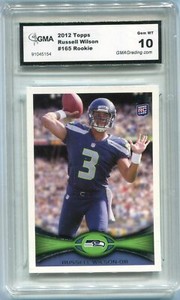 2012 Russell Wilson Topps  Seahawks Rookie Gem Mint 10 #165