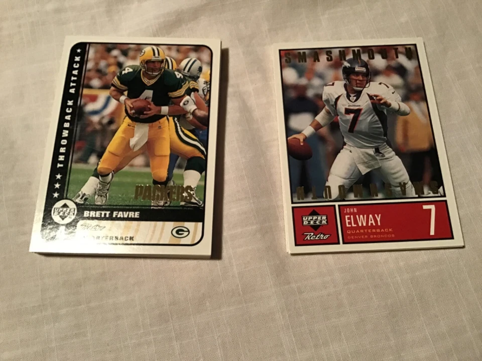 1999 Upper Deck Retro Football Card Regular Throwback Smashmouth Inserts pick - Image 1 of 1