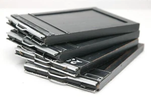 Vintage Four Graflex Graphic Type 5 4x5" Wooden Cut Film Holders. Tested. Used. - Picture 1 of 1