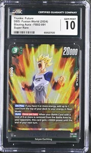 2024 DBS: Fusion World Trunks Future FB02-091 Blazing Aura SR gema como nueva 10 - Imagen 1 de 2