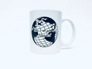 Hier bin ich sende mich Jesaja 6,8 Bibelvers Kaffeebecher - Bild 1 von 7