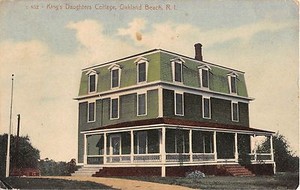 1911 King's Daughters Cottage Oakland Beach RI post card