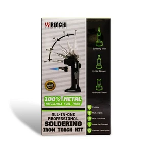 Multi Angel Professional Soldering Iron Torch Kit 100% Metal Refillable Gas Tank - Picture 1 of 10