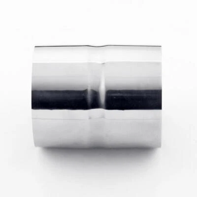 4" ID to 4" ID Exhaust Pipe Coupler Connector 304 Stainless Steel Polished - Image 1 of 2