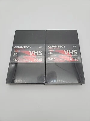 New Sealed Quantegy VHS Tape Broadcast Video Cassette T120 E-180 Color Plus - Image 1 of 2