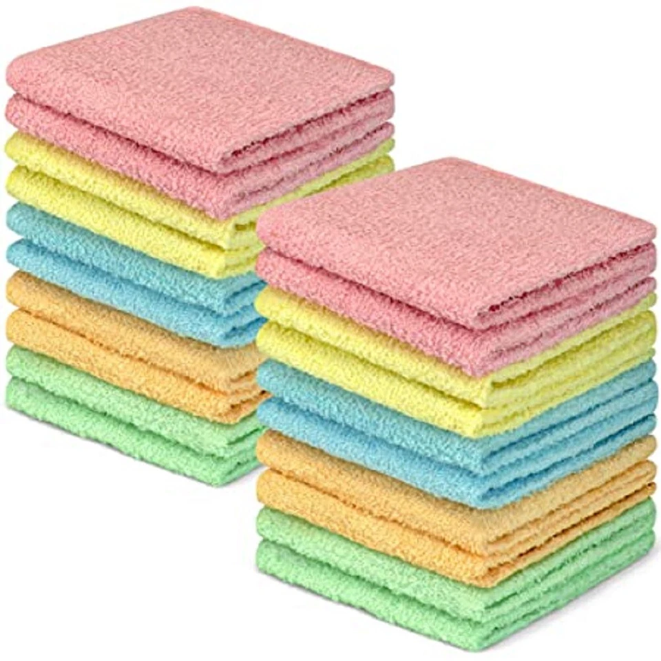 American Mills WashCloth Cotton Towel Set - Pack of 8
