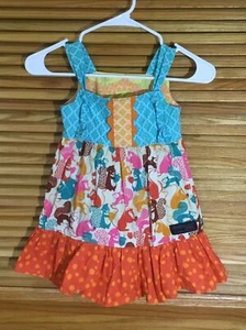 Gooseberry Lane Originals Youth Girls Size 4 Multicolored Sun Dress CK1-150 - Picture 1 of 4