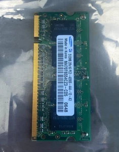 SAMSUNG 512MB 2Rx16 PC2-4200S-444-12-A3 - M470T6554CZ3-CD5 Laptop Memory. - Picture 1 of 4