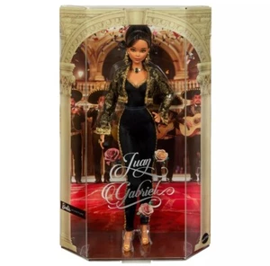Juan Gabriel Barbie Doll Chic Black and Gold Suit Cropped Jacket & Golden Accs - Picture 1 of 3