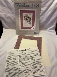 "Hearts Entwined" -JCA Inc Weekenders Counted Cross Stitch Pattern - Picture 1 of 9