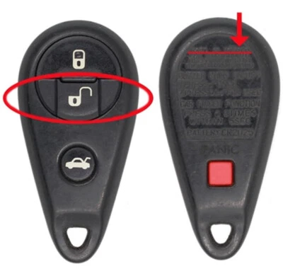 OEM 2005-2007 SUBARU KEYLESS CAR REMOTE KEY FOB ALARM NHVWB1U711 MADE IN MEXICO - Image 1 of 4