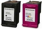 Refilled Ink For HP 304 XL Black And HP 304XL Colour Ink Cartridges