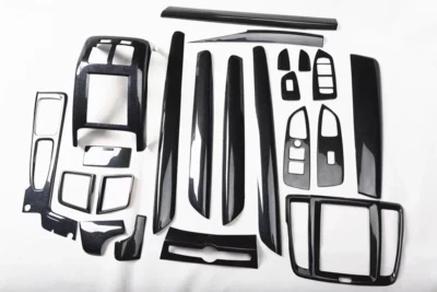 Kit de cubierta interior de coche de fibra de carbono negro 22 piezas para Volvo S90 2016-2021 Foto 1 de 4