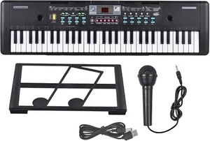 Piano Électrique｜61 touches｜Avec Microphone｜Musique Numérique｜Keyboard - Zdjęcie 1 z 7
