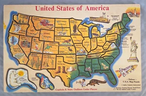 Rompecabezas de madera de lujo de Estados Unidos de Melissa & Doug - Imagen 1 de 7