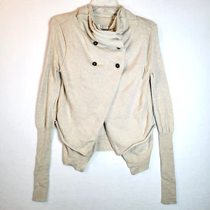 Cardigan donna jacque All Saints lana di agnello cashmere maglia maglione taglia 4 beige - Foto 1 di 10