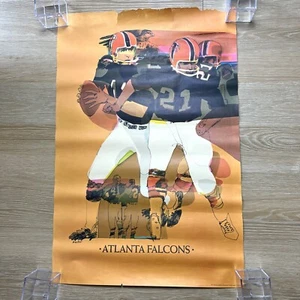 Vtg 1968 Atlanta Falcons NFL Collectors Series Poster Weller Pin-Up Football USA - Picture 1 of 23