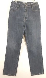 CHICOS PLATINUM Womens Jeans Size 2  Medium Wash  Boot Cut Stretch - Picture 1 of 5