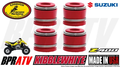 Suzuki LTZ400 LTZ 400 LT-Z Kibblewhite Viton Valve Stem Seals Seal Set of 4 Four - Image 1 of 4