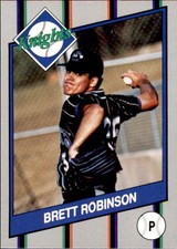 1990 Charlotte Knights Team Issue 17 Brett Robinson Bethany Illinois High School