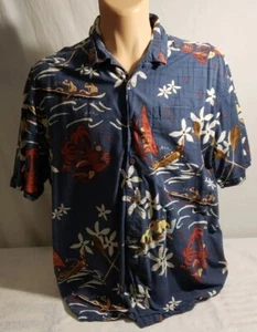 Camicia uomo hawaiana argento rapido canoa  - Foto 1 di 2