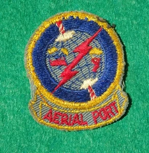Vintage USAF 63rd Aerial Port Squadron Patch Veteran Worn - Bild 1 von 2