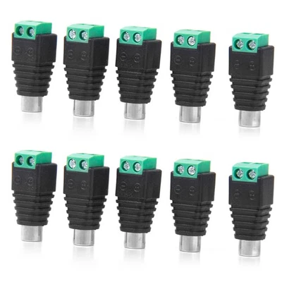 10 RCA Female Screw Terminal Connector Adapter for Audio - Image 1 of 4