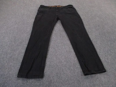 Pantalones de mezclilla Rock Revival para hombre 40 negros rectos motociclista Coty Alt estrás Y2K grunge Foto 1 de 4