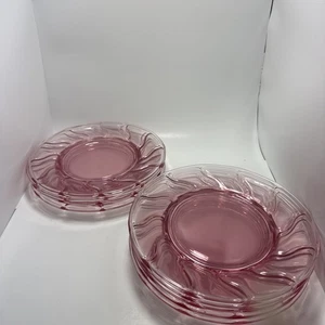 9 Fostoria JAMESTOWN PINK 8" PLATES - Picture 1 of 1