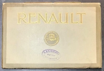 RENAULT Car Range Sales Brochure 1912 40hp 6 Cylinder 20HP 4 CYLINDER Voiturette - Image 1 of 4