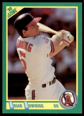 1990 Score Brian Downing Baseball Cards #26 - Image 1 of 2