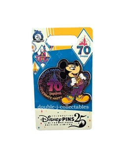 Disneyland 70th Anniversary Cast Exclusive Celebrate Happy Mickey Mouse LR Pin - Picture 1 of 2