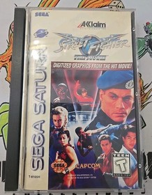 Street Fighter: The Movie (Sega Saturn, 1995) Complete w/ Manual & Registration