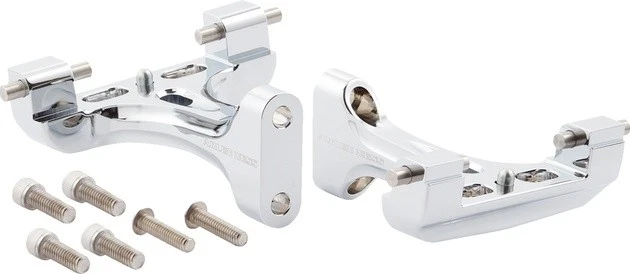 Soportes de piso para pasajeros Arlen Ness cromados #410-034 Harley Davidson Foto 1 de 1