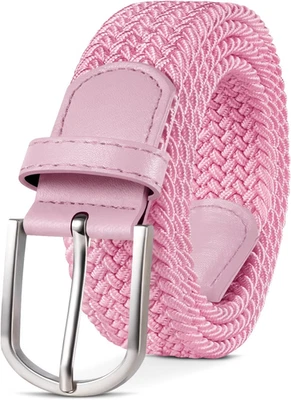 Cintura Elastica Intrecciata per Uomo E Donna Cinturino Elastica Intrecciata Con - Immagine 1 di 4