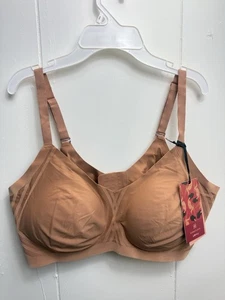 Honey Love Liftwear Silhouette Wireless Bra in Cinnamon - Size 2X - Picture 1 of 2