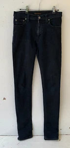 Nudie High Kai Womens Jeans Size W29 L33 black On Black skinny - Picture 1 of 10