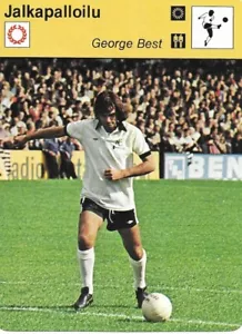 1978 Finnish Sportscaster #15-358 George Best Manchester United Soccer Team - Picture 1 of 2