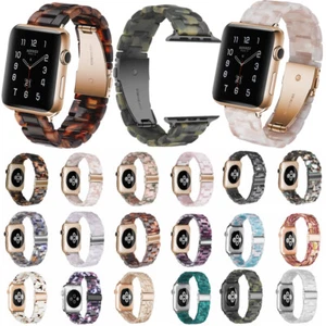 Per Apple Watch Series 7 6 5 4 Cinturino in resina cinturino da polso rinforzo cintura - Foto 1 di 129