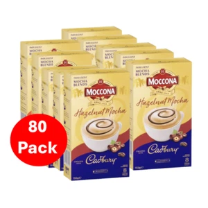Moccona Cadbury Hazelnut Mocha Sachets 80 Pack - Picture 1 of 6