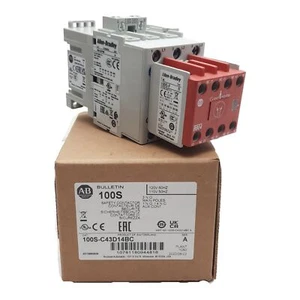 Allen Bradley 100S-C43D14BC Safety Contactor, 3P 1NO 4NC, 43A 600VAC, 110/120VAC - Picture 1 of 7