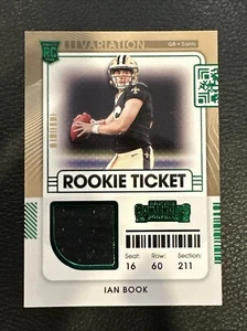 2021 Panini Contenders Ian Book Rookie Ticket Variation Patch Green #RTS-IBO - Picture 1 of 6