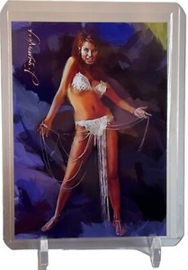 Raquel Welch Limited Edition Card 30 #35/50 Auto Signed by Edward Vela W/Top