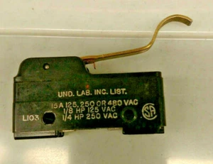 BZ-RW4 MICRO SWITCH New UL listed 15a 125v - Picture 1 of 5