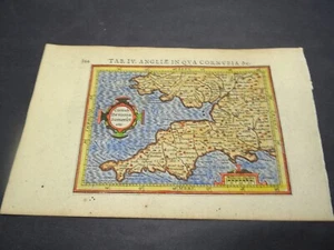 Antica mappa dell'Inghilterra sud-occidentale di Petrus Bertius 1618 - Foto 1 di 4