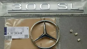 Mercedes-Benz R107 300SL Rear Trunk Boot Emblem Badge set  - Picture 1 of 2