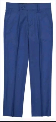 Nuevo con etiquetas Pantalón Isaac Mizrahi Para Hombre Calce Ajustado Texturizado Sólido, Azul Cobalto, 36 Foto 1 de 3